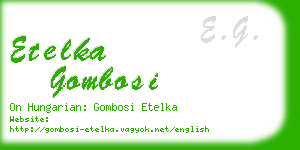 etelka gombosi business card